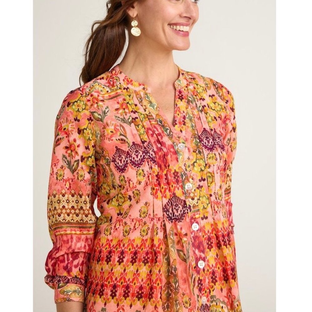 Soft Surroundings NWOT Baroque Button Up Top & Cami Womens Size 1X